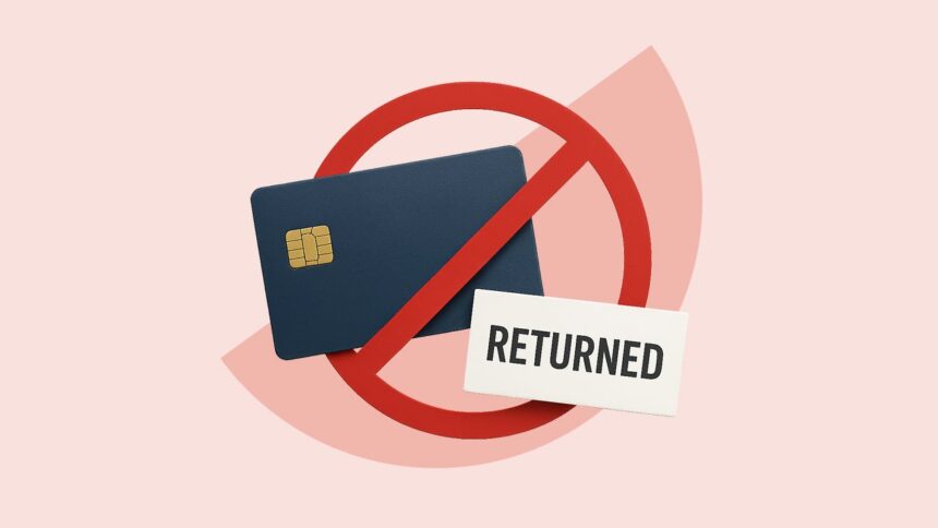 What happens if my card payment is returned?